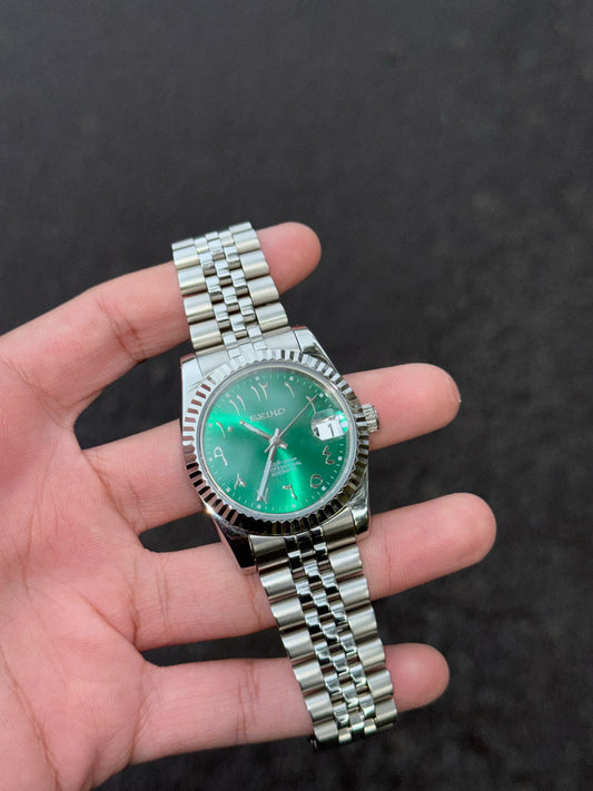 Seiko Royal Green Arabic Dial Mod