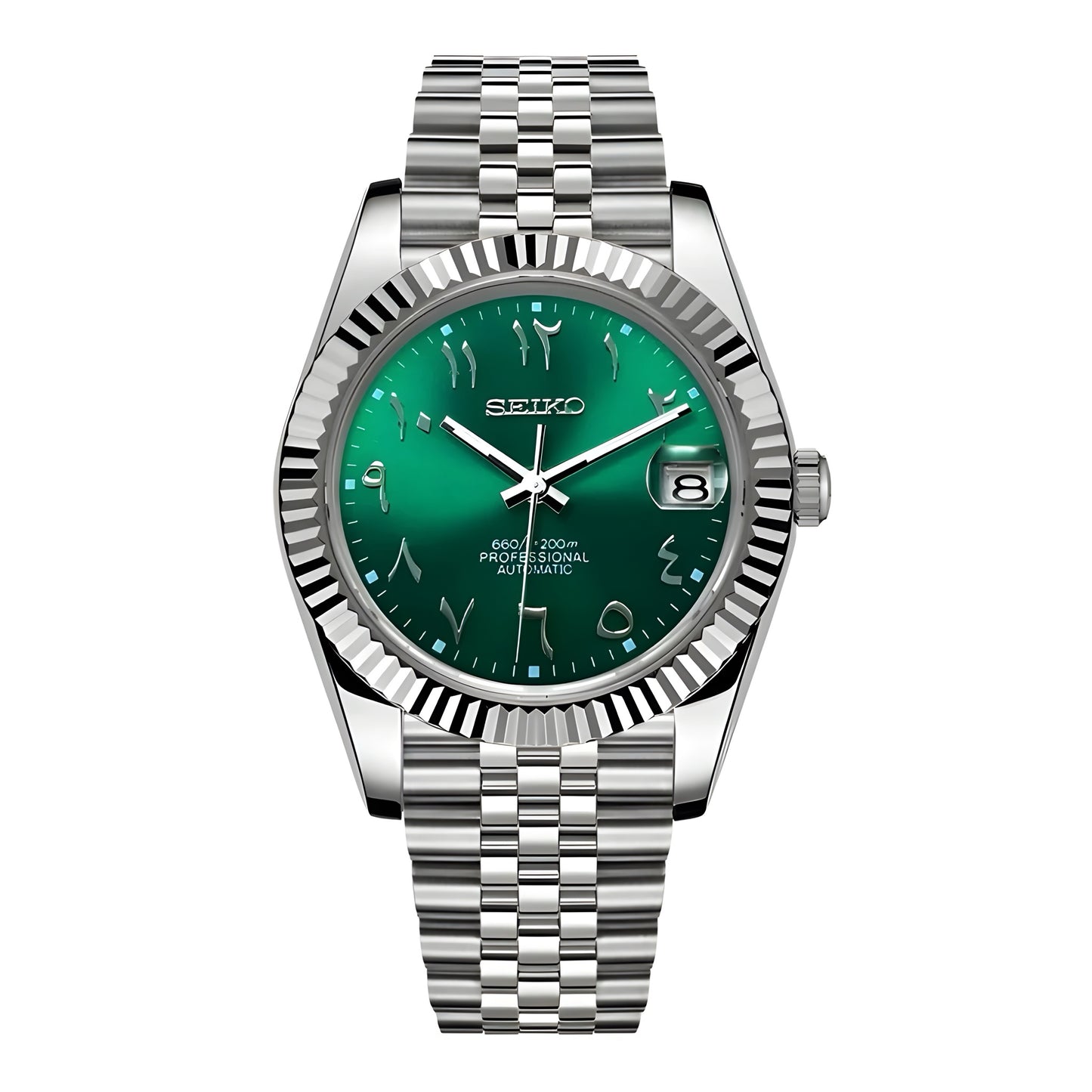 Seiko Royal Green Arabic Dial Mod